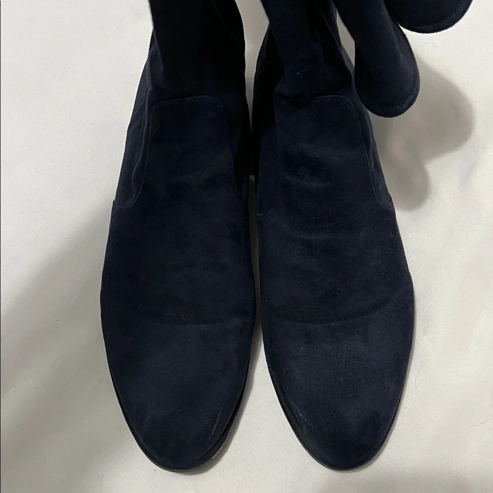 Marc Fisher “Hulie” Navy Suede Over the Knee Boots